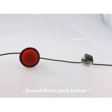 USYUMO JS16B-10-S 16mm diameter half ball type screw terminal stainless steel 1NO metal push button